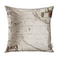 thumbnail image 1 of ECCOT Map Made in 1650 by Frederick De Wit First of The Pacific to Show California As Island Pillow Case Pillow Cover 20x20 inch, 1 of 1