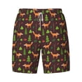 thumbnail image 4 of Lsque Mens Swim Trunks Fox In Forest Pattern - Bathing Suit Compression Liner - Beach Swim Shorts Swimwear - (S-3XL) - Stretch Quick Dry -XX-Large, 4 of 9