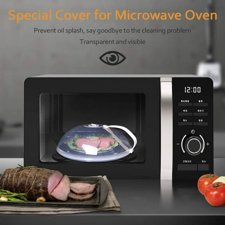 Microwave Splatter Cover-2 Pack, Microwave Cover for Foods, BPA Free  Microwave Plate Cover Guard Lid with Adjustable Steam Vents Keeps Microwave  Oven