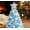 Bright Blue Aqua, variant on QISIWOLE Handmade Beaded Christmas Tree Craft Kit, DIY Holiday Tabletop Decor, 6.69 Inch, Pearl and Acrylic Beads With Star Topper, Bright Blue Aqua