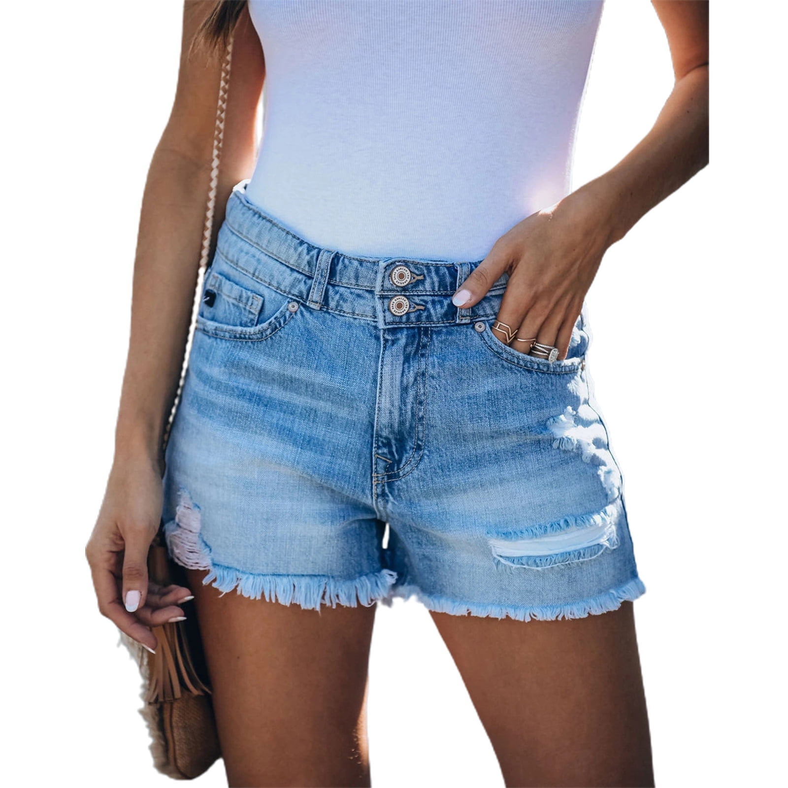 walmart high rise shorts