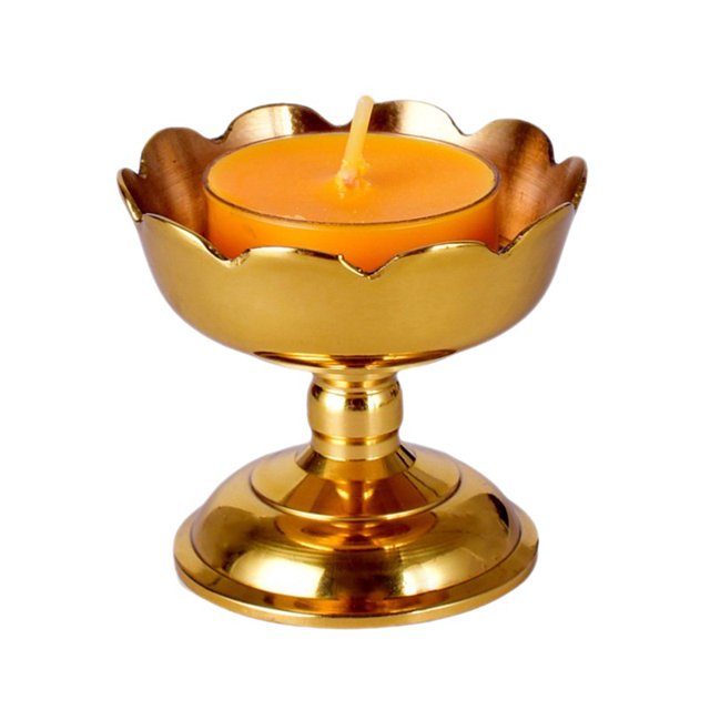 Titular de Vela para la Mesa Portavelas clásico, candelabro de Flores Creativas, decoración de Mesa, Oferta de Templo Budista Zen (excluyendo Velas) Boda, Comedor, Fiesta