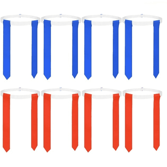 8 Pcs Flag Football Belts, of Adjustable Flag Football Set with Flags for Kids Youth and Adults Training