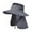 Grey, variant on Summer Outdoor Sun Hat with Wide Brim Mesh Ventilation and Detachable Neck Cover for Men and Women Grey One Size