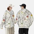 thumbnail image 6 of Kll Colorful Mushrooms And Plants Print Men'S Women’s Upf 50+ Sun Protection Outdoor Hoodie Jacket Long Sleeve Fishing Hiking Performance Shirt- Large, 6 of 8