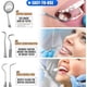 thumbnail image 3 of Herramientas dentales, paquete de 10 herramientas profesionales para eliminar la placa, juego de herramientas de limpieza de dientes, kit de higiene de cuidado bucal de acero inoxidable con limpiador Namotu CZMR-XM111, 3 of 7