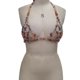 thumbnail image 1 of Multicolored Acrylic Beaded Chest Chain Halter Neck Bra For Women Gemstones Necklace Body Jewelry Accessory For Daily Wear, 1 of 4