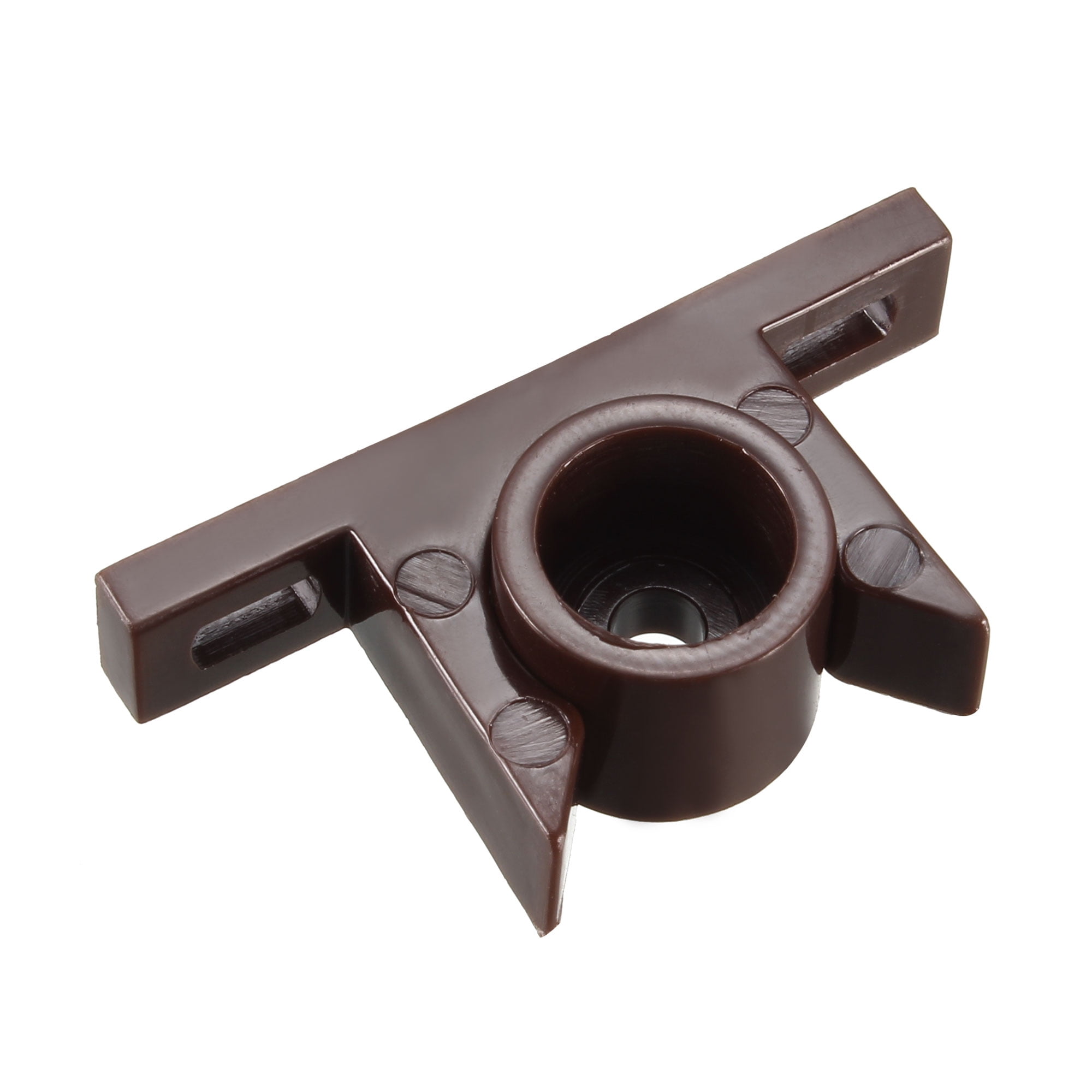 Furniture Door Single Roller Catch ABS Plastic Brown 6 Pcs