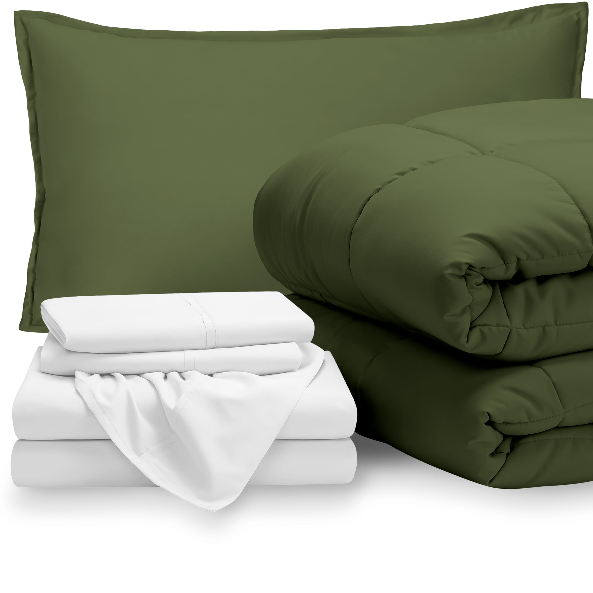 Bed In A Bag Twin Xl Comforter Set, Green Twin Xl Bedding Set