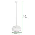 thumbnail image 5 of mDesign Metal Free-Standing Toilet Paper Holder - White, 5 of 5