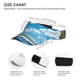 thumbnail image 2 of KLL Sport Sun Visor Hats Ball Caps Empty Top Baseball Sun Cap for Men Women-Urban Riverside Clock Tower, 2 of 6
