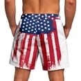 thumbnail image 5 of Havenx Men's Novelty Beach Shorts American Flag Print Stars Stripes Sweatshorts with Pockets Elastic Waist Drawstring Pant Fashion Patriotic Retro Vintage Sportswear,Hot Pink XL, 5 of 5