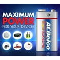 ACDelco 9V Batteries, Super Alkaline 9Volt Battery, 12Count