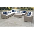 thumbnail image 2 of Coast 10 Piece Outdoor Wicker Patio Furniture Set in Sail White, 2 of 2