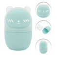 thumbnail image 3 of Unique Bargains 1 Pc Portable Bears with Cover Makeup Sponge Holder for Travel Blue Silicone Plastic, 3 of 6