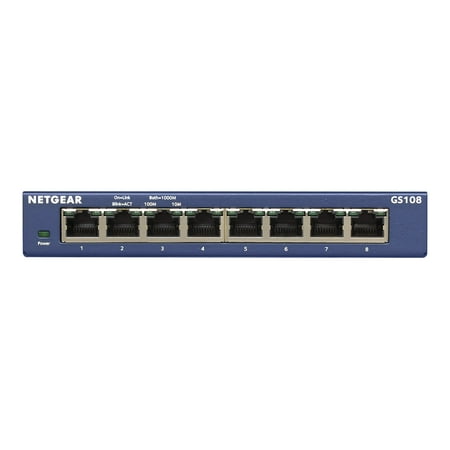 NETGEAR ProSafe 8-Port Gigabit Desktop Switch (GS108-400NAS)