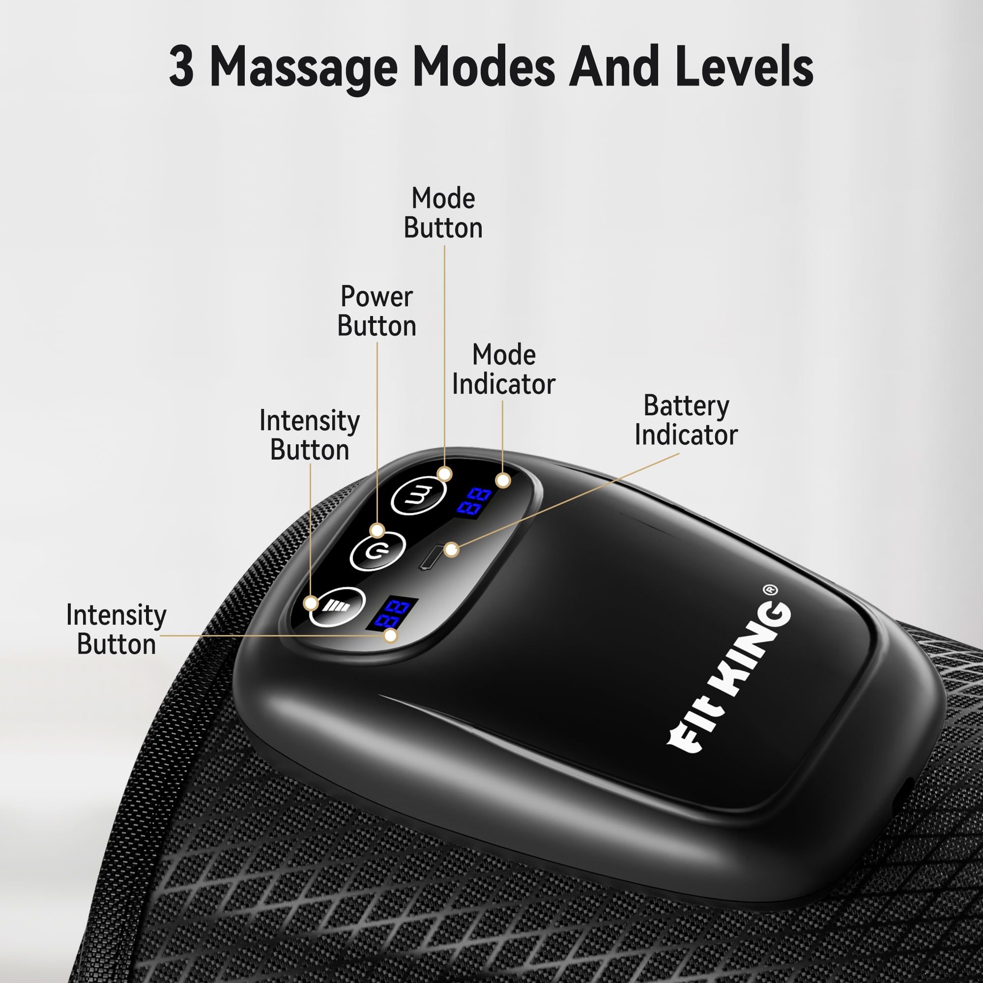 FIT KING Cordless Foot and Leg Massager, Calf and Foot Massage Boots for Circulation, Rechargeable Air Compression After Training,Travel Gifts for Him/Her FSA/HSA Eligible