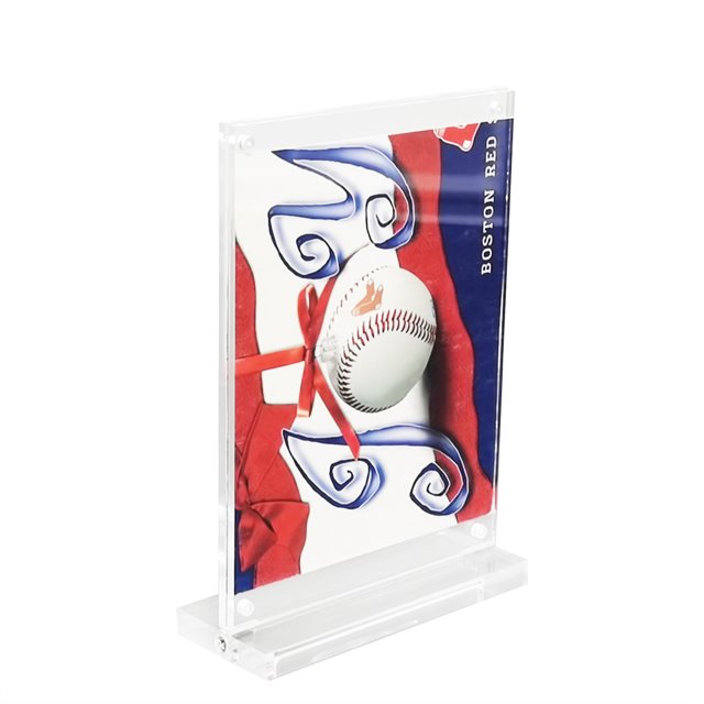 FixtureDisplays® 4X6" Clear Acrylic Picture Frame Magnetic Sign Holder Menu Holder 4.9 X 7.3 X 2" 19034