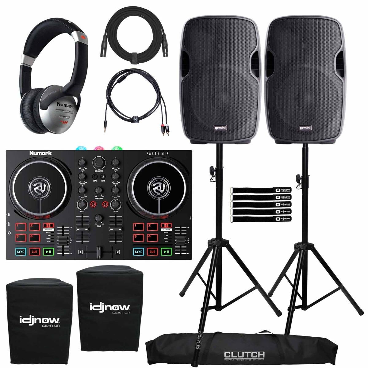 Numark Party Mix II BuiltIn Light Show DJ Controller with Gemini AS