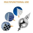 thumbnail image 3 of LOLIPPYY Flagpole Ball Topper in Silver Stainless Steel Durable Outdoor Finial for National Flags, 3 of 8