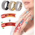 thumbnail image 1 of Thermogenic Moissanite Spinner Rings For Anxiety Fidget Blood Circulatio Ring, 1 of 5