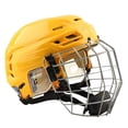 thumbnail image 3 of Casco de Hockey, equipo deportivo, juego de entrenamiento de práctica resistente profesional, ajustable con máscara facial, casco para patinar sobre M, 3 of 8