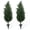 70CM, variant on Ataucjin Set of 2 Artificial Cedar Topiary Trees, UV Resistant Outdoor Faux Cypress Plants for Front Porch, Garden & Patio, Realistic Fake Evergreen Trees with Ground Spikes for Home Decor.3ft/4ft