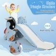 thumbnail image 2 of NEEKOY 4 in 1 Kids Slide, Freestanding Slide Climber Playset for Toddlers Age 1-5, Indoor Outdoor Kids Playground with Basketball Hoop and Ring Toss, Ideal Gift for Boys Girls, 2 of 13