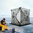 thumbnail image 3 of Ice Fishing Tent Portable Fishing Shelter Thermal Ice Fishing Shanty 1-2 People, 3 of 12