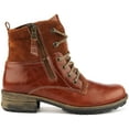 thumbnail image 2 of Josef Seibel Sandra 91 Women's Lace Up Leather Ankle Boot With Side Zip In Brown Size 8.5, 2 of 6