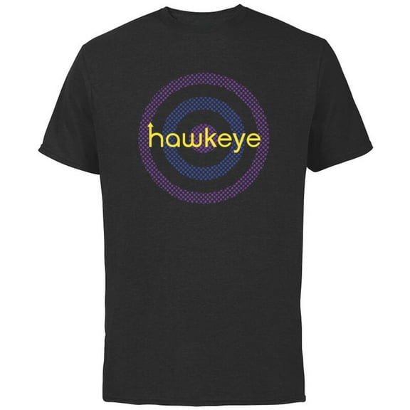 Marvel Hawkeye Purple Target - Short Sleeve Cotton T-Shirt for Adults - Customized-Black