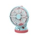 thumbnail image 2 of Ventilador Portátil Recargable Por Usb para Camping | Ventilador de Escritorio de Plástico Azul | Flujo de Aire y Ángulo Ajustables | Motor Sin Escobillas | 1 Unidad | 19 X 14,2 X 11,4 Cm, 2 of 6