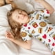 thumbnail image 5 of Balery Fast Food Conjunto de Pijama Infantil de Manga Corta con Estampado – Ropa de Dormir de Algodón Suave-Large, 5 of 6