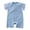 Light Blue, variant on Coerni Summer Baby Boy Cotton Linen Jumpsuit Short Sleeve Button down Playsuit Leotard Romper One Piece Outfit New Born Bunny Onesie
