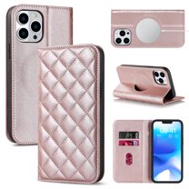 Feishell Wallet Case Designed for iPhone 13 Pro Max (6.7 inch),Compatible with MagSafe Charger,Stylish PU Leather Magnetic Closure Folio RFID Blocking Protection Card Slots Flip Kickstand Pho,Rosegold