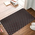 thumbnail image 5 of Fotbe Extra Durable Door Mat - Dirt Trapping Outdoor Welcome Mats - Non-Slip Outdoor Door Mats - Low Profile Front Door Mat - Indoor (16" x 24", Red and white polka dots ), 5 of 9