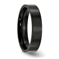 thumbnail image 5 of Auriga Fine Jewelry Stainless Steel Polished Black IP-plated 5 mm Flat Band for Women Size 6.5, 5 of 6