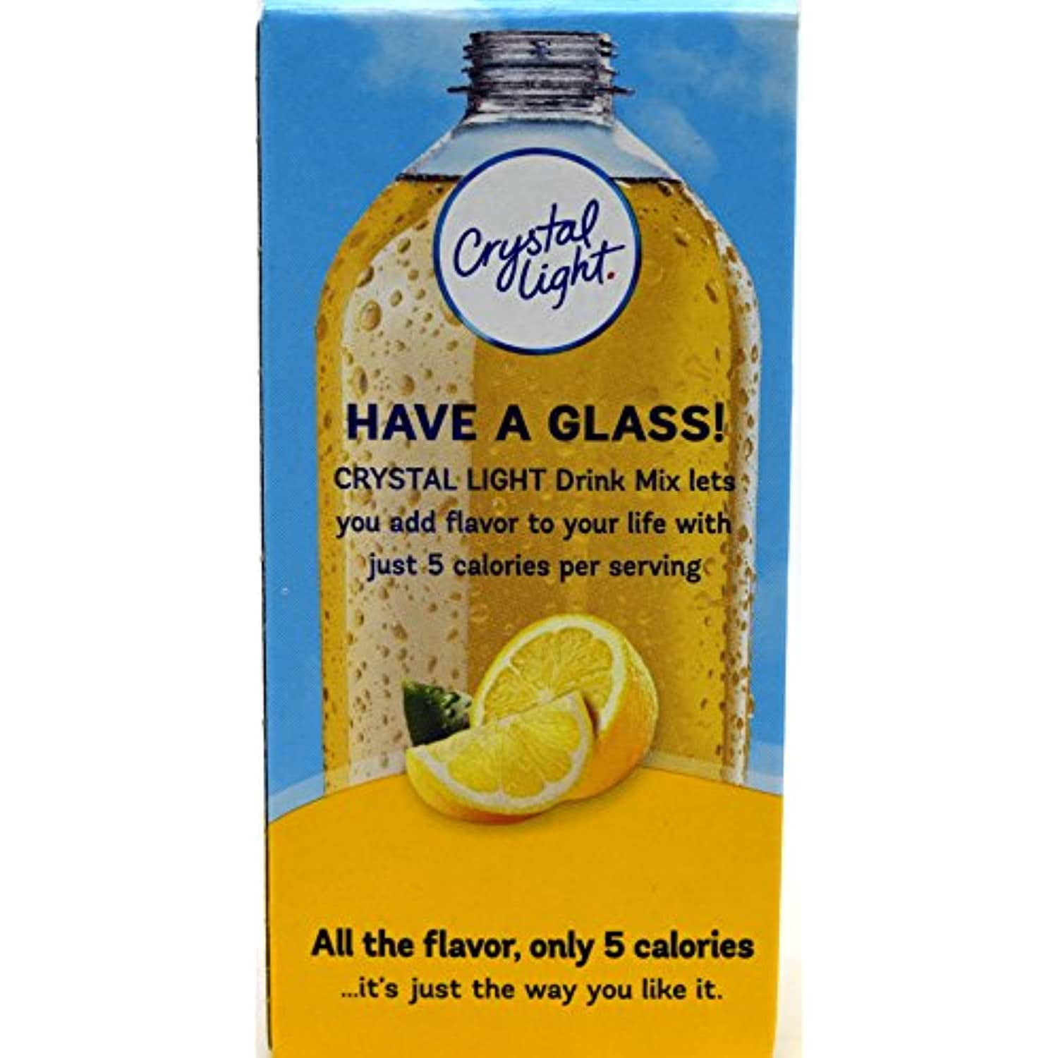 Crystal Light On The Go Natural Lemonade Drink Mix, 10-Packet Box (Pack Of 5)