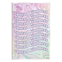 Stupell Industries Spread Kindness Pastel Pattern Inspirational Painting Unframed Art Print Wall Art