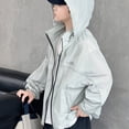 thumbnail image 6 of CAIVO Cool Boys Summer Hooded Jacket Lightweight Sun Outdoor Sports Windbreaker Casual Loose Fit Breathable Mesh Long Sleeve Versatile Coats, 6 of 8