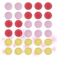 thumbnail image 4 of 300 servilletas de papel desechables redondas de colores que absorben el aceite, ideales para cajas de pasteles y embalajes (rojo, rosa y amarillo, 100 unidades por color), 4 of 7