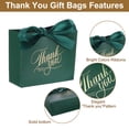 thumbnail image 4 of 36Pcs Bolsas de Regalo de Agradecimiento con Cintas Verde Oscuro para Graduación Boda Verde, 4 of 7