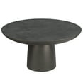 thumbnail image 6 of Simpli Home Alexa 30 inch Wide Contemporary Metal Round Pedestal Coffee Table in Black Nickel, Assembled, 6 of 8
