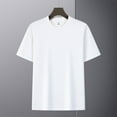 thumbnail image 6 of yillto Mens Basic Shirts Big and Tall Short Sleeve Crew Neck Slim Tees Solid Color Tshirts S-4XL, 6 of 7