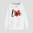 thumbnail image 4 of Fuera Del Hombro Manga Larga Tops para las Mujeres Impreso Sudadera con Capucha Cuello Redondo Sudadera Casual, Invierno Cálido Top para el Club de Trabajo Y el Uso Diario, 4 of 8