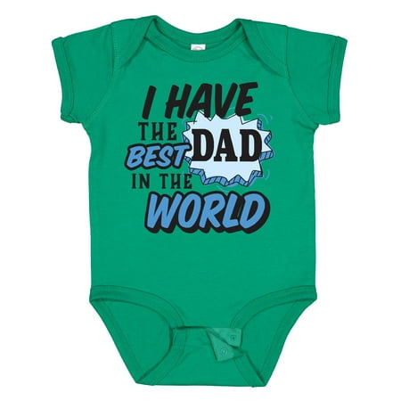 

Inktastic I Have the Best Dad in the World Boys Baby Bodysuit