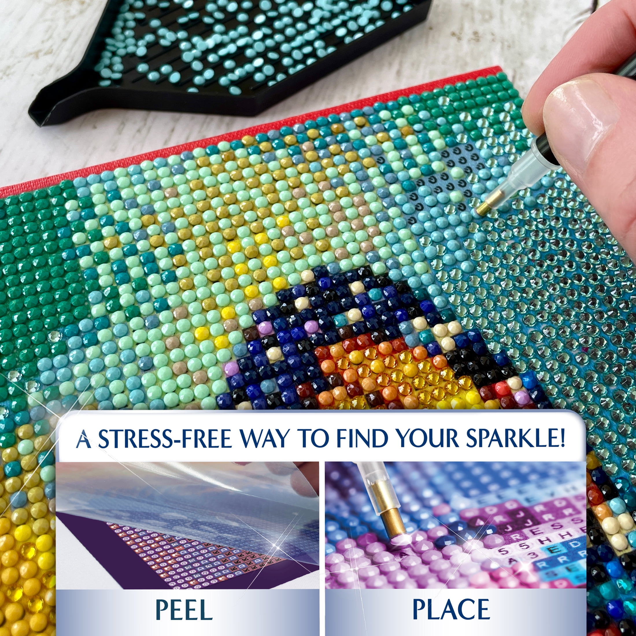 ArtSkills Diamond Art Painting Kit for Adults, Enchanted Butterflies