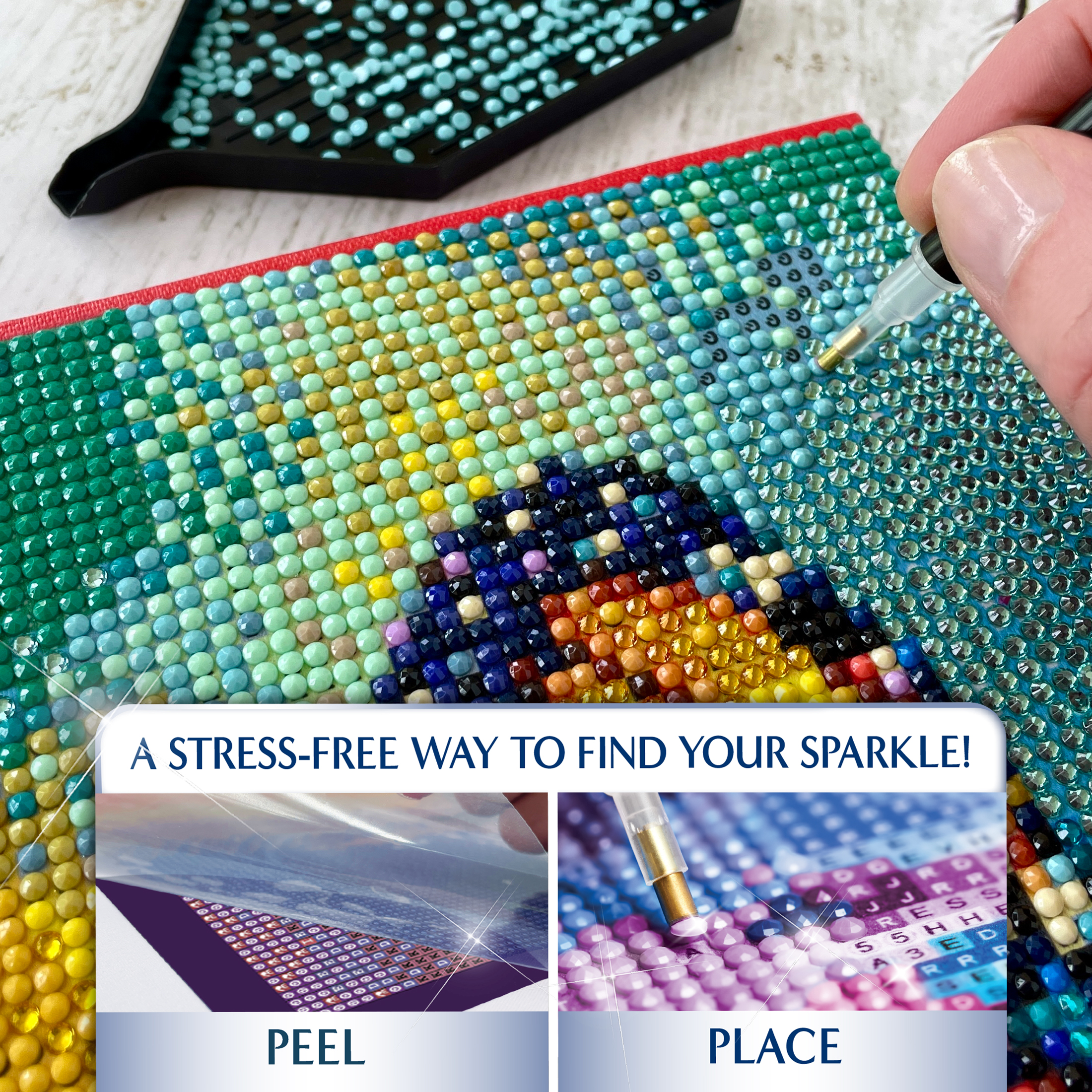 ArtSkills Diamond Art Painting Kit, Enchanted Butterflies photo 4