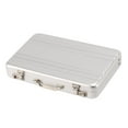 thumbnail image 3 of Aluminum password box Card Case Mini suitcase Password briefcase Silver, 3 of 8