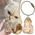 thumbnail image 5 of PVC Cat Shaped Pet Hair Container Keychain for Commemorating Beloved Felines, Portable for Anywhere, 5 of 9